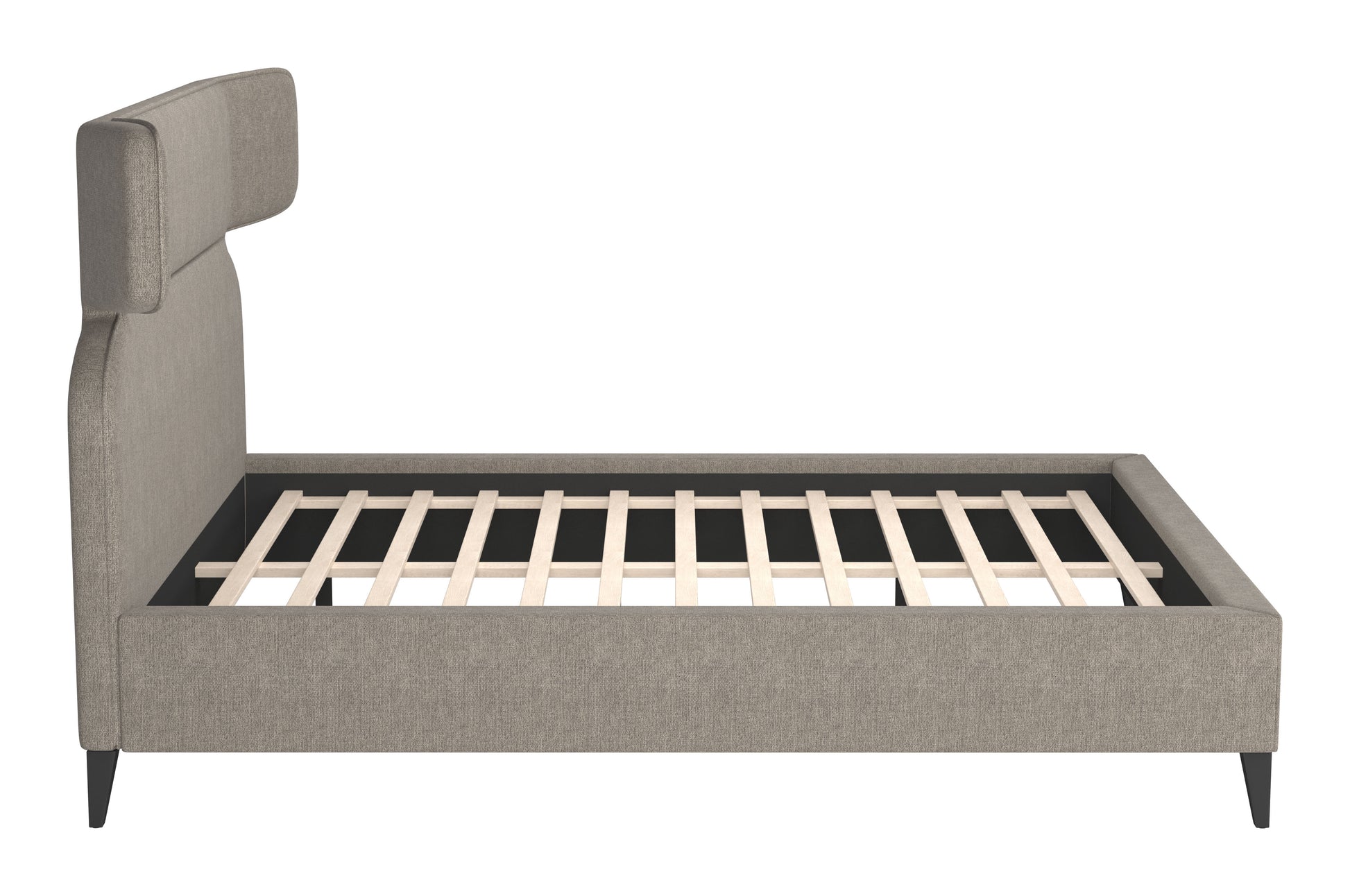 Dusa Queen Bed Olive Brown - Disselt Designs