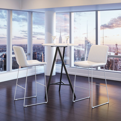 Mode Barstool (Set of 2) White - Disselt Designs
