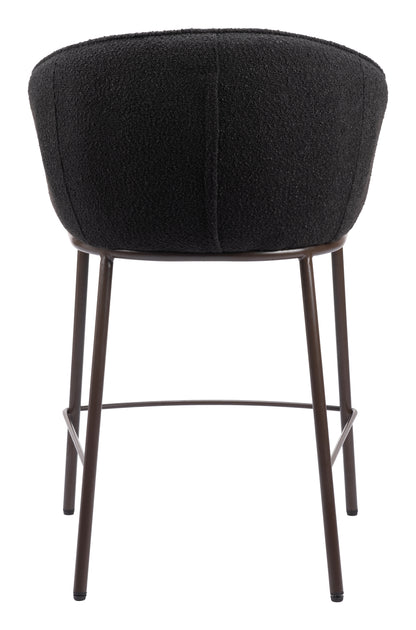 Essen Counter Stool Black & Bronze - Disselt Designs