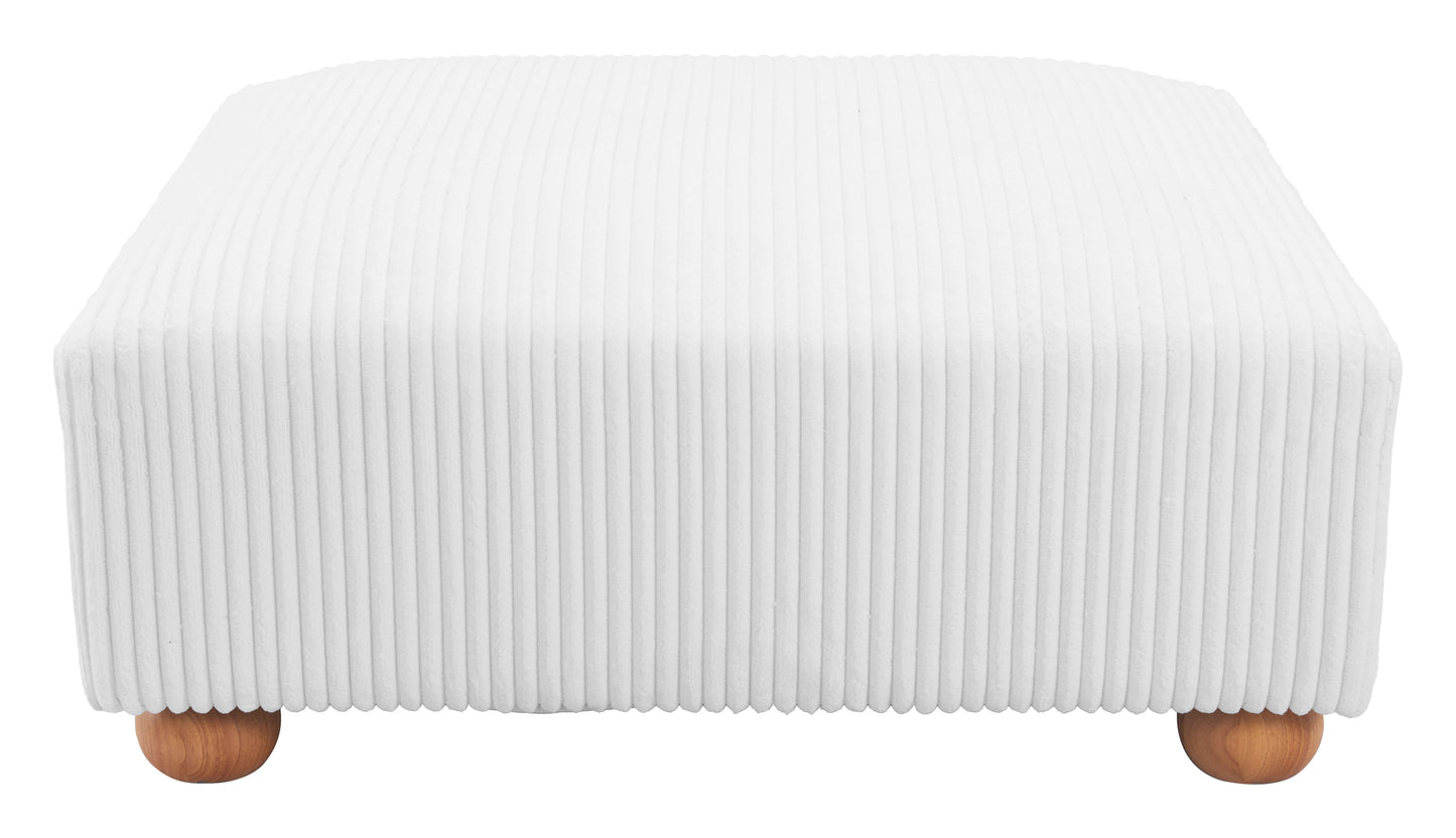Tayte Ottoman White - Disselt Designs