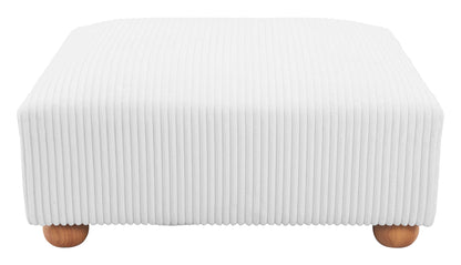 Tayte Ottoman White - Disselt Designs