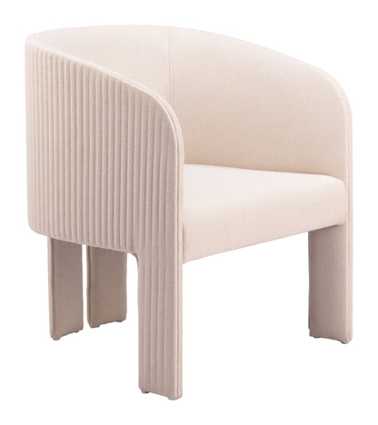 Hull Accent Chair Beige - Disselt Designs