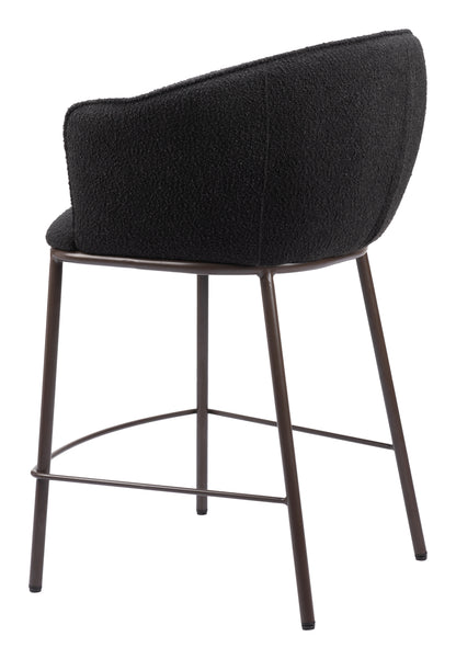 Essen Counter Stool Black & Bronze - Disselt Designs