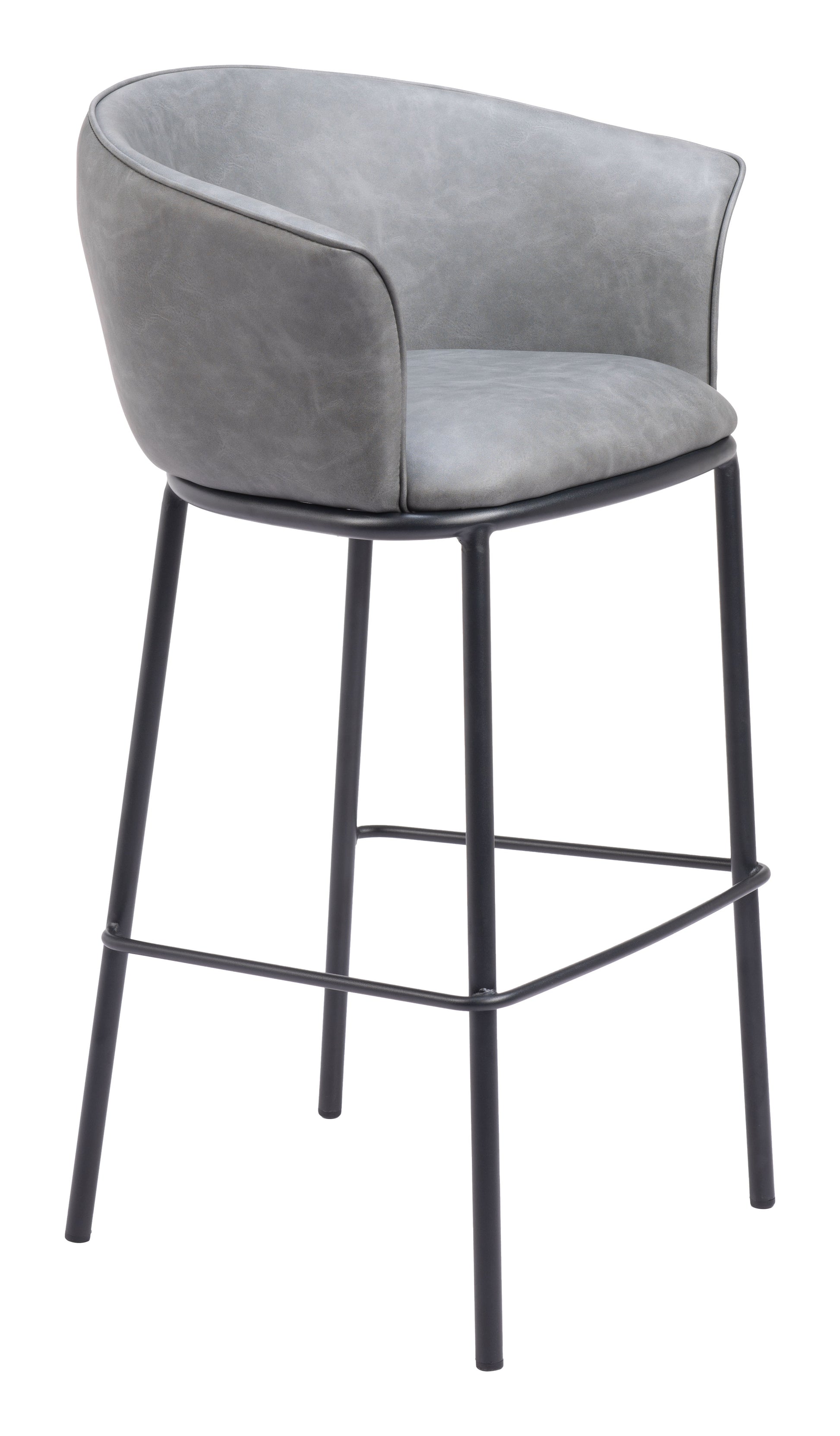 Garston Barstool Gray - Disselt Designs