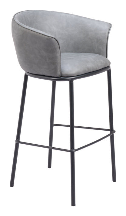 Garston Barstool Gray - Disselt Designs