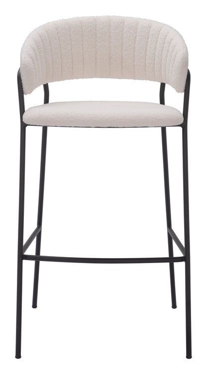 Josephine Barstool (Set of 2) Cream - Disselt Designs
