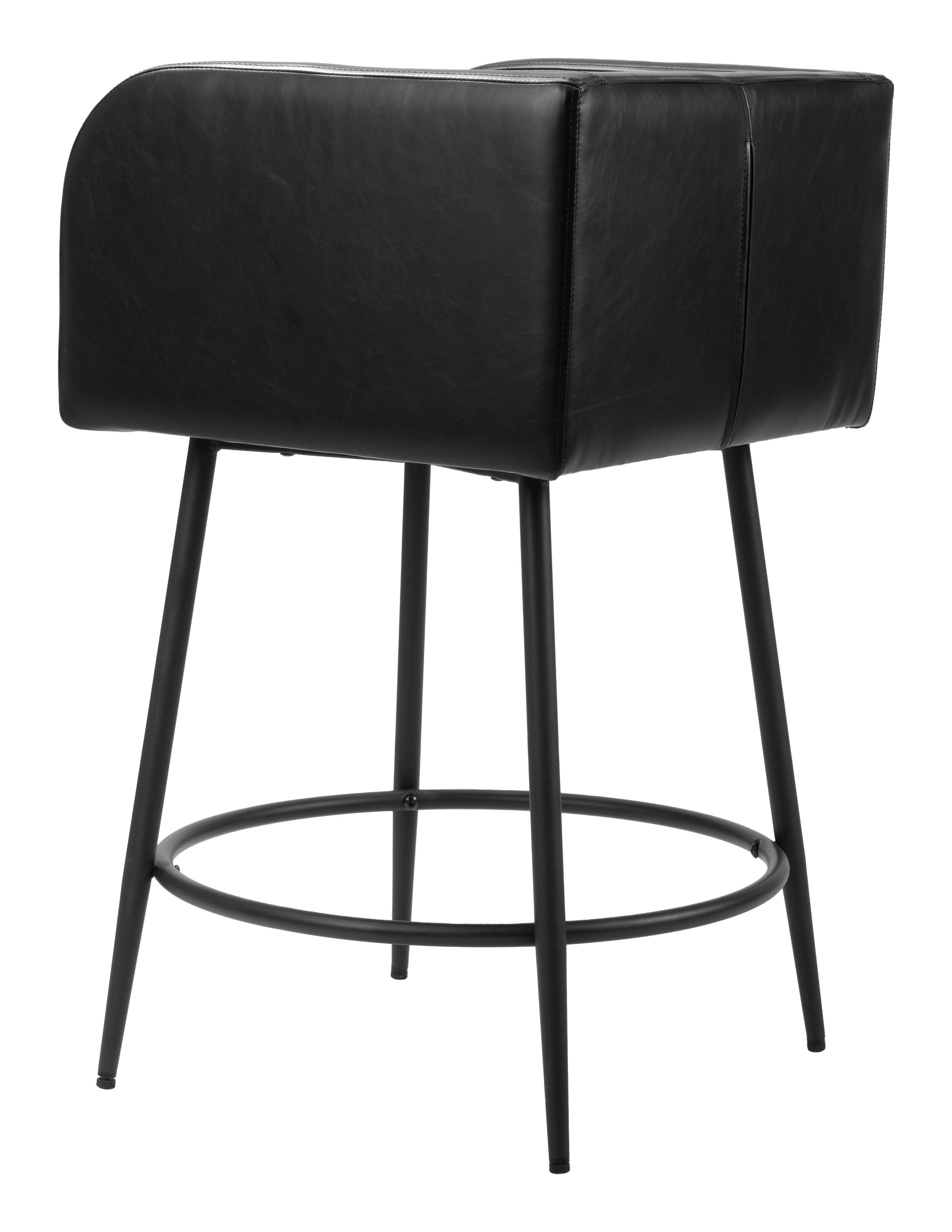 Horbat Counter Stool (Set of 2) Black - Disselt Designs