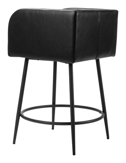 Horbat Counter Stool (Set of 2) Black - Disselt Designs