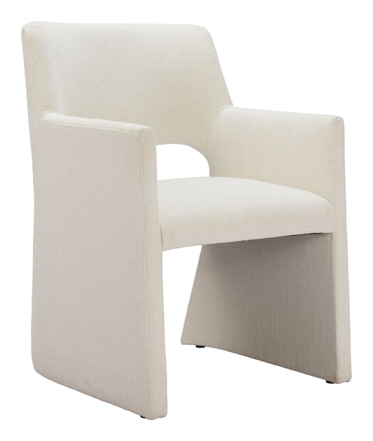 Minet Dining Chair Linen White - Disselt Designs