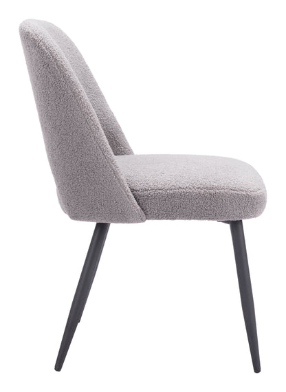 Teddy Dining Chair (Set of 2) Gray - Disselt Designs