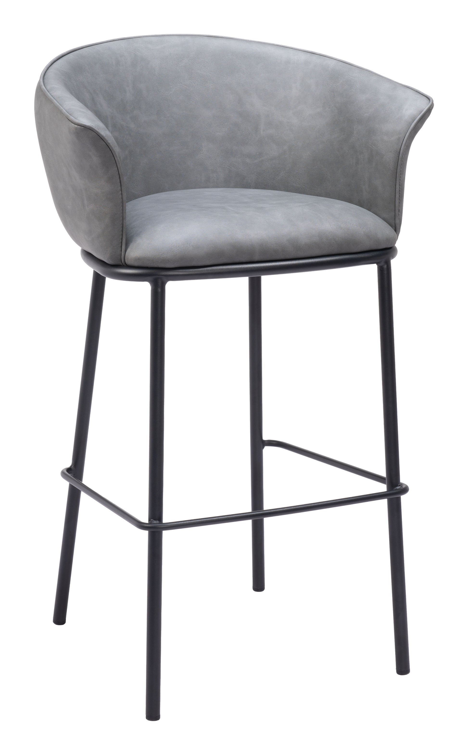 Garston Barstool Gray - Disselt Designs