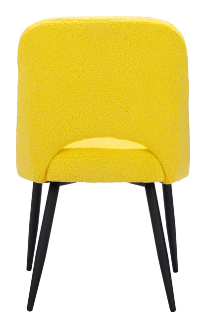 Teddy Dining Chair (Set of 2) Yellow - Disselt Designs