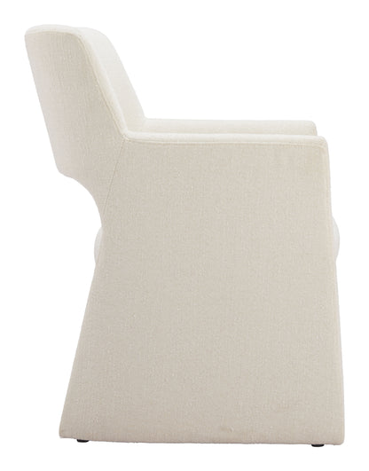 Minet Dining Chair Linen White - Disselt Designs