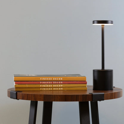 Pulse Rechargeable Table Lamp // Black - Disselt Designs