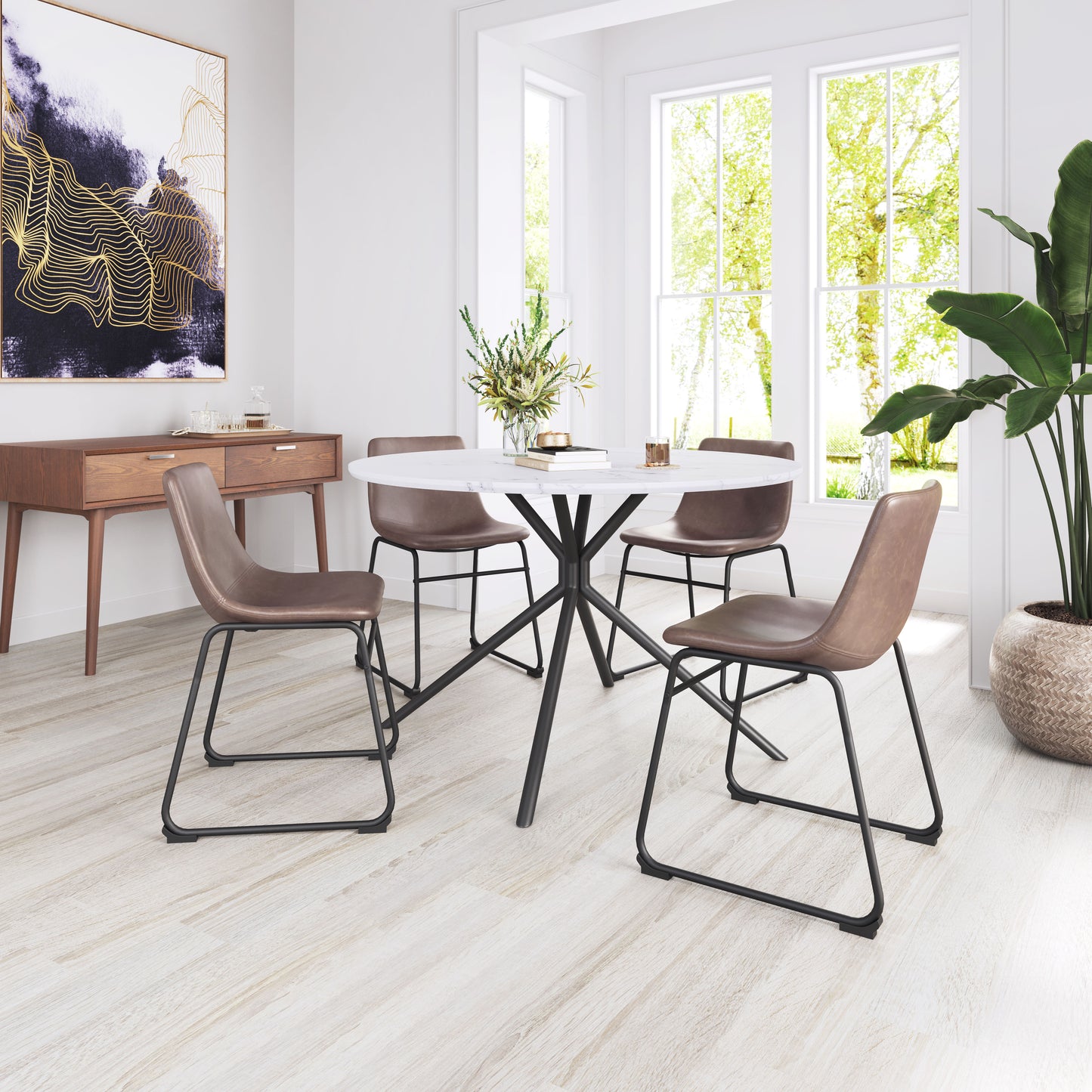 Smart Dining Chair (Set of 2) Vintage Espresso - Disselt Designs