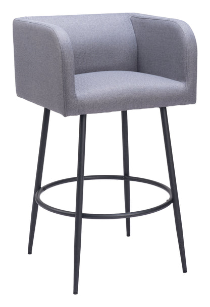 Horbat Barstool (Set of 2) Gray - Disselt Designs
