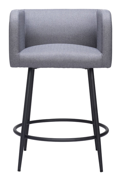Horbat Counter Stool (Set of 2) Gray - Disselt Designs