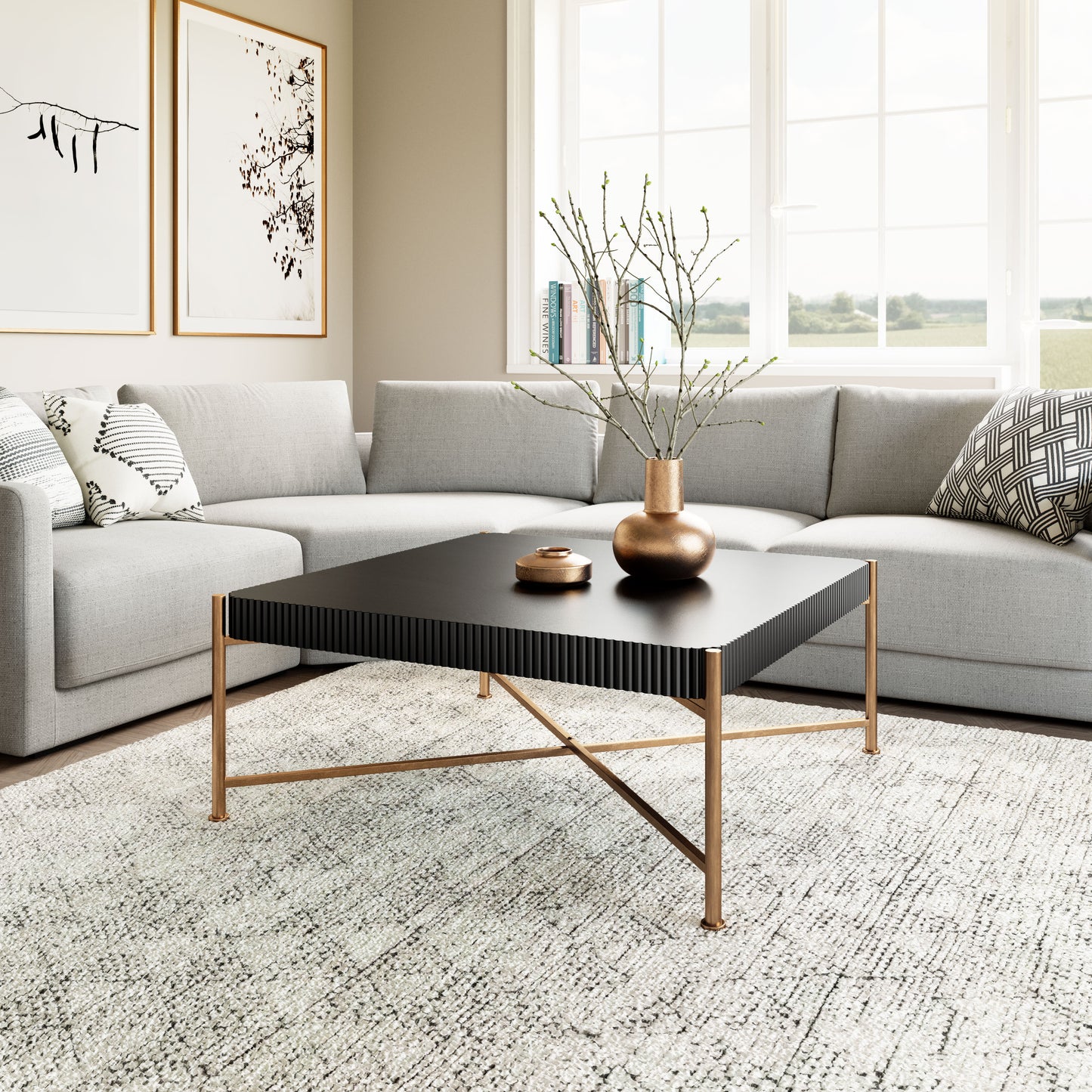 Nazaire Coffee Table Black - Disselt Designs