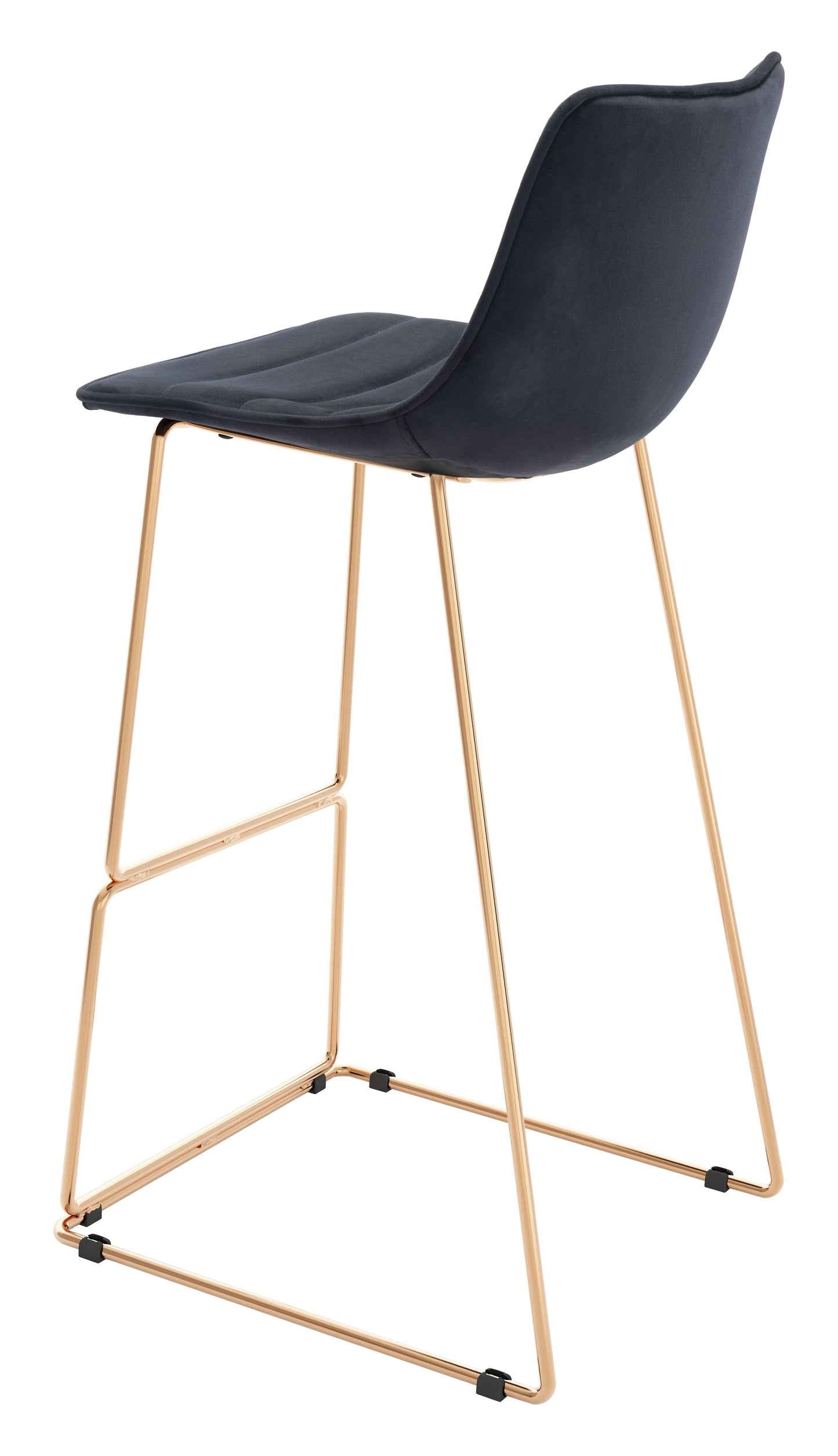 Adele Barstool (Set of 2) Black & Gold - Disselt Designs