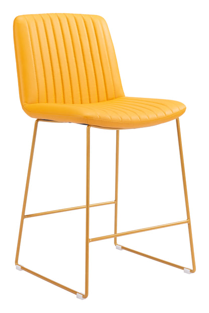 Mode Counter Stool (Set of 2) Yellow - Disselt Designs