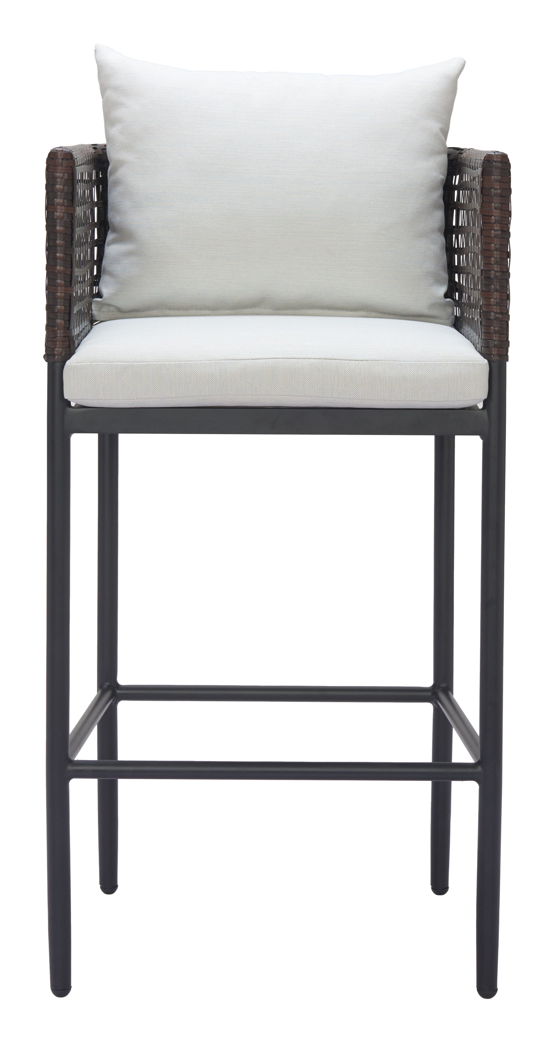 Palm Paradise Barstool Gray - Disselt Designs