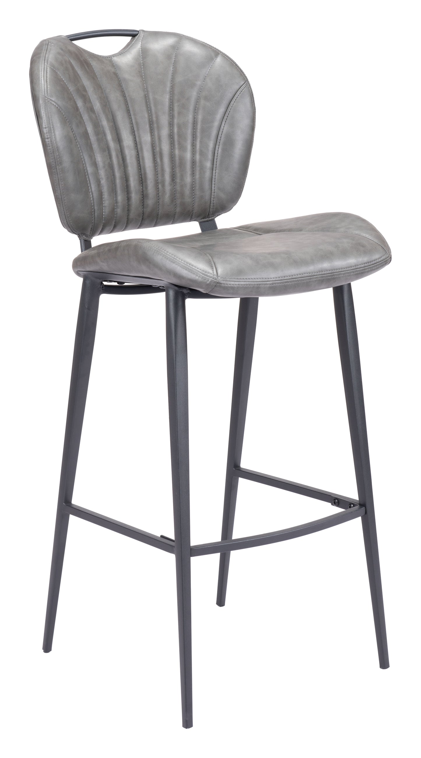 Terrence Barstool Vintage Gray - Disselt Designs