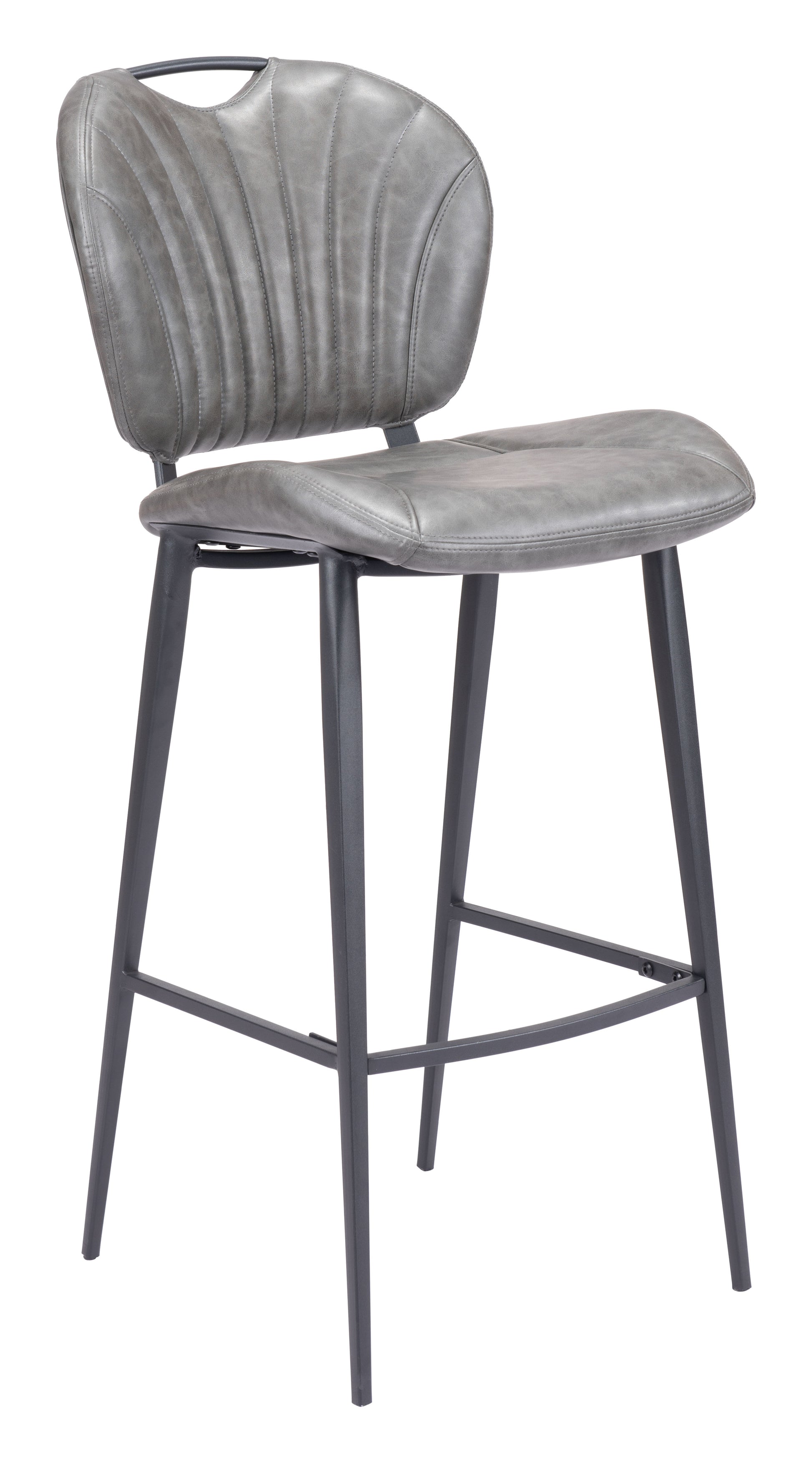 Terrence Barstool Vintage Gray - Disselt Designs
