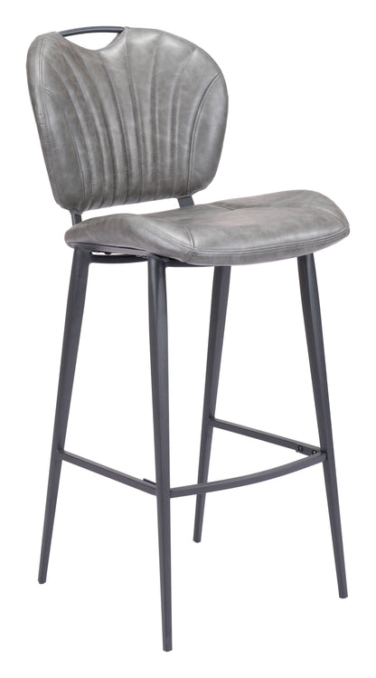 Terrence Barstool Vintage Gray - Disselt Designs