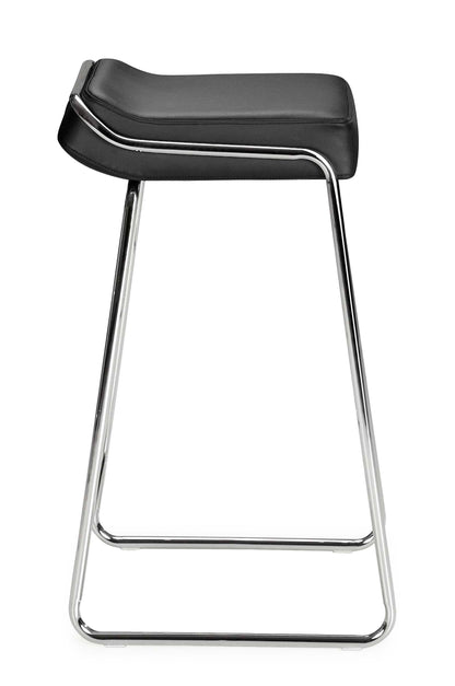 Wedge Barstool (Set of 2) Black - Disselt Designs
