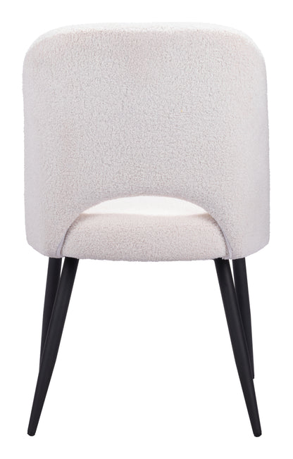 Teddy Dining Chair (Set of 2) Ivory - Disselt Designs