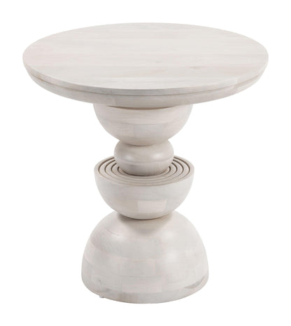 Bilanka Accent Table Whitewashed - Disselt Designs