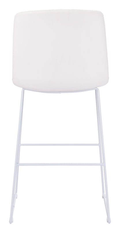 Mode Barstool (Set of 2) White - Disselt Designs