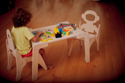 KIDS WORKIT | Wooden Table and Chair Set