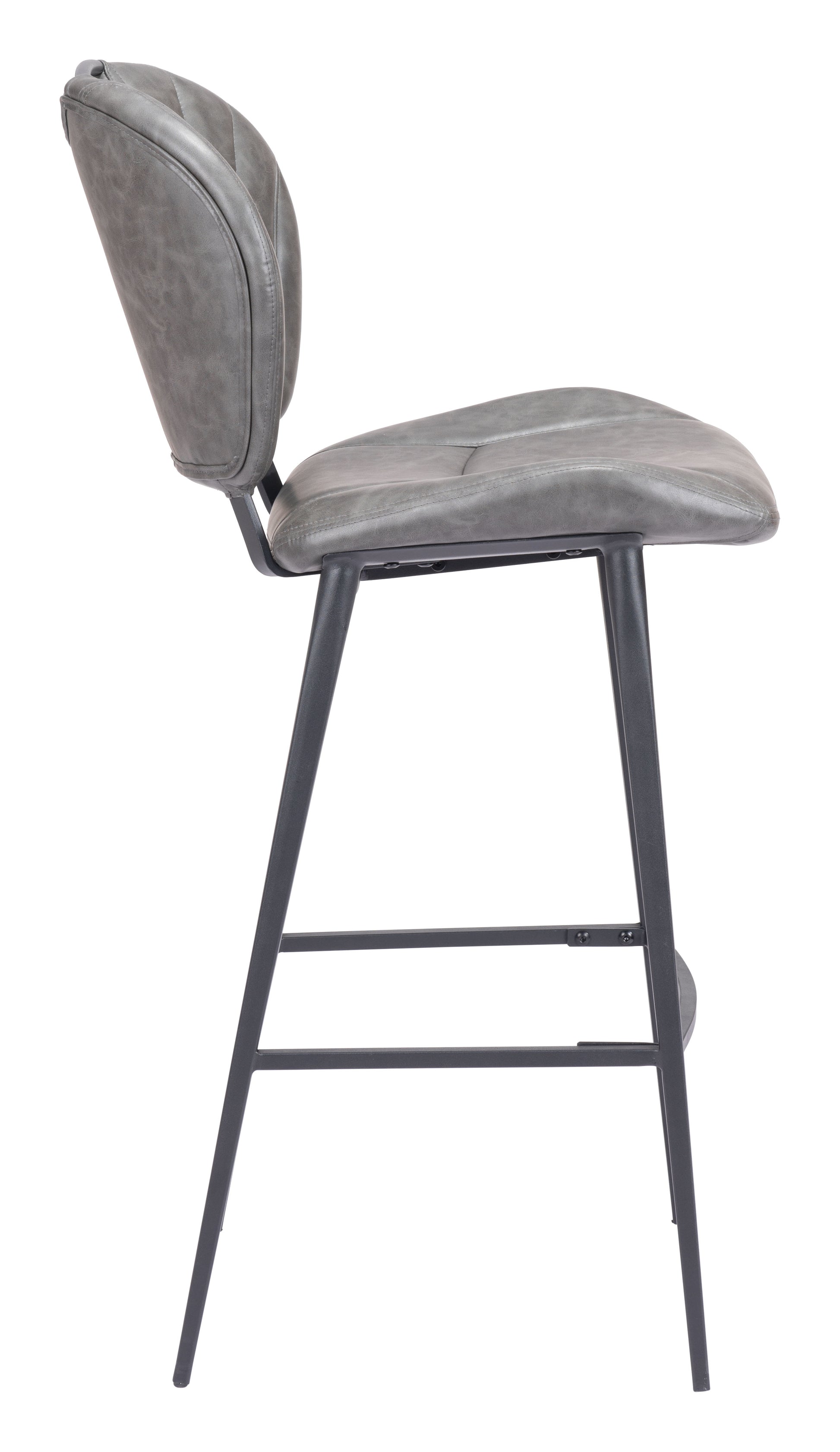 Terrence Barstool Vintage Gray - Disselt Designs