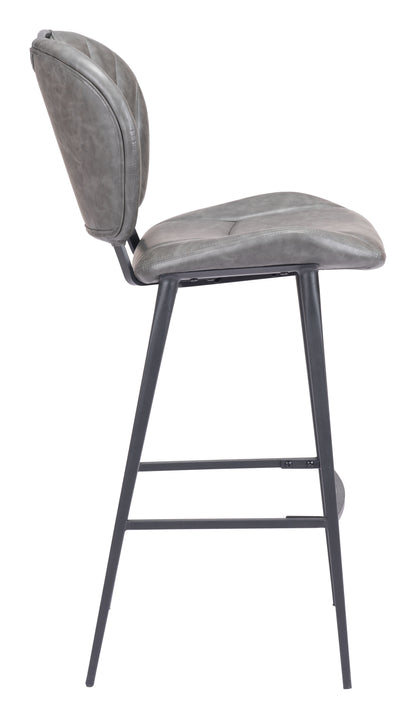 Terrence Barstool Vintage Gray - Disselt Designs