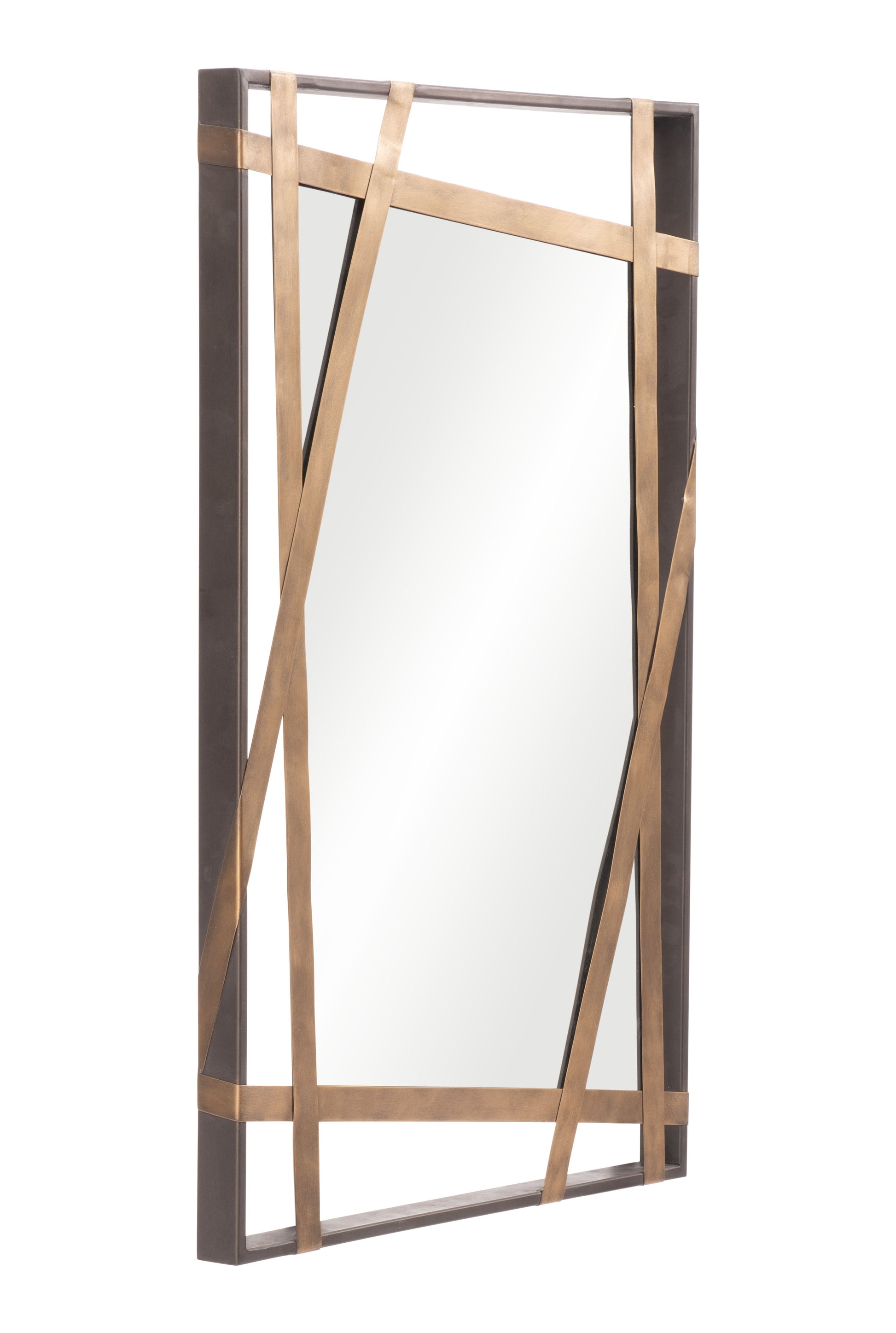 Tolix Mirror Antique Gold & Black - Disselt Designs