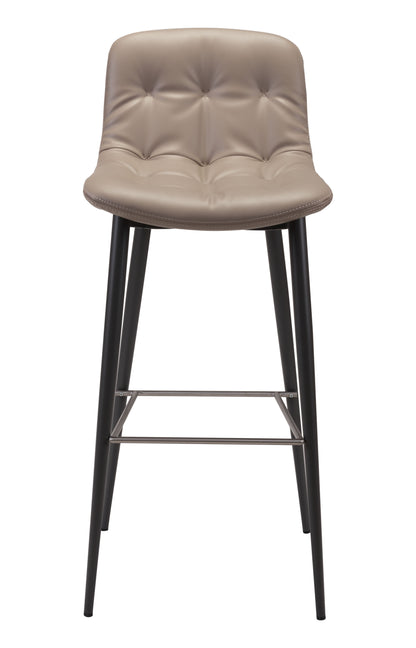 Tangiers Barstool (Set of 2) Taupe - Disselt Designs