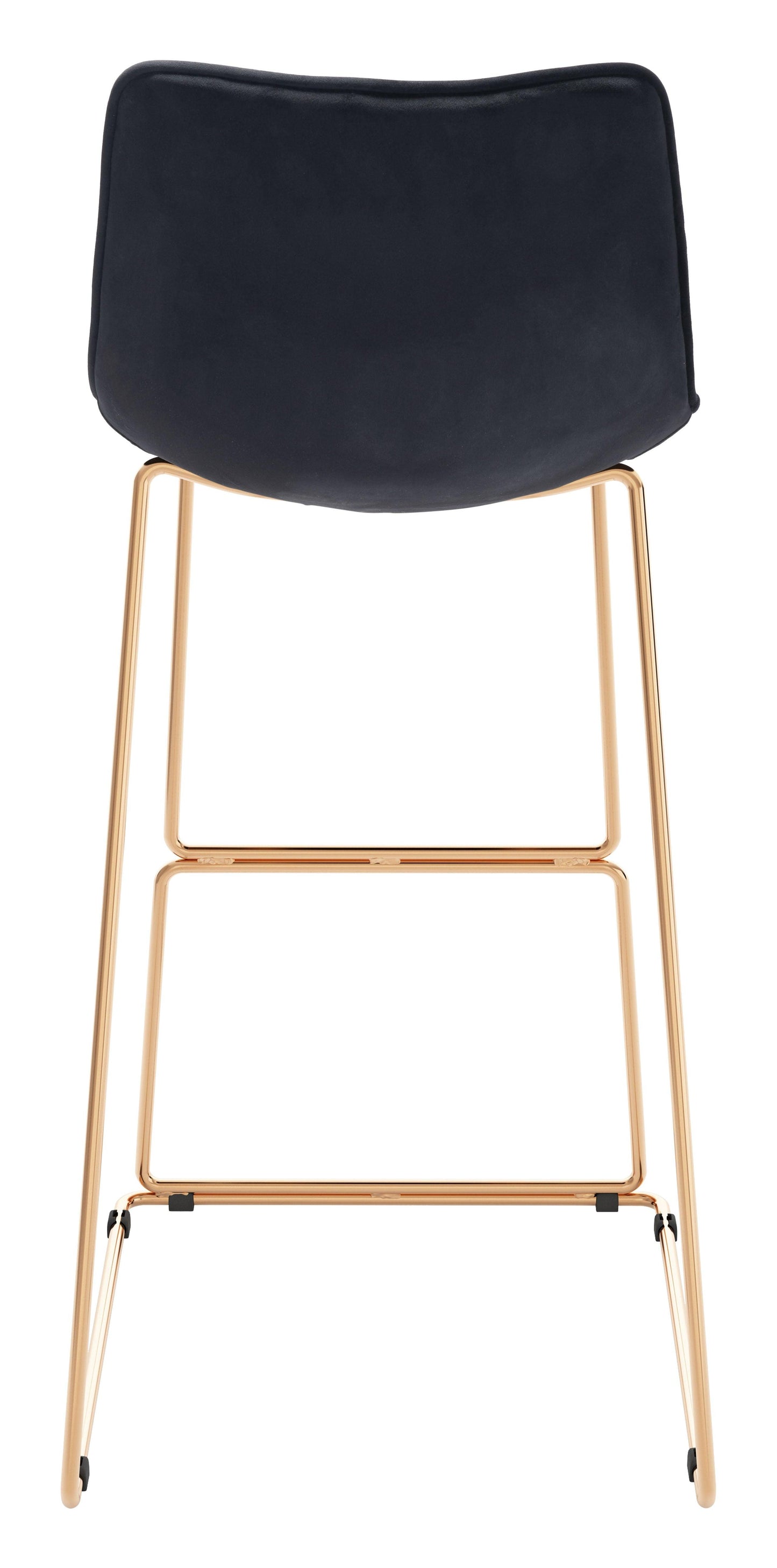 Adele Barstool (Set of 2) Black & Gold - Disselt Designs
