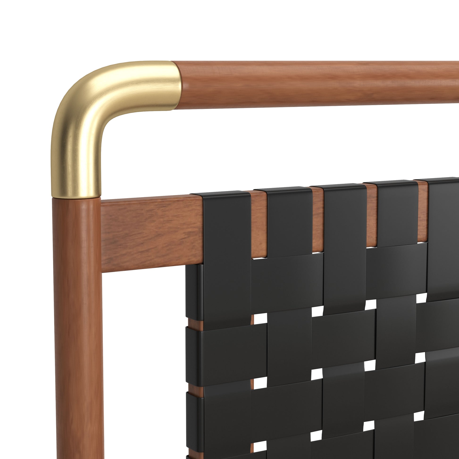 Netz Queen Bed Black & Walnut - Disselt Designs