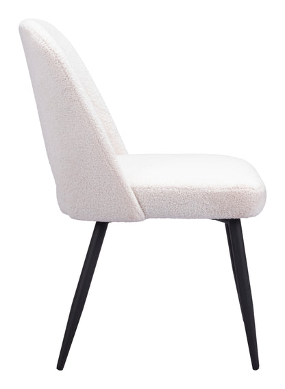 Teddy Dining Chair (Set of 2) Ivory - Disselt Designs