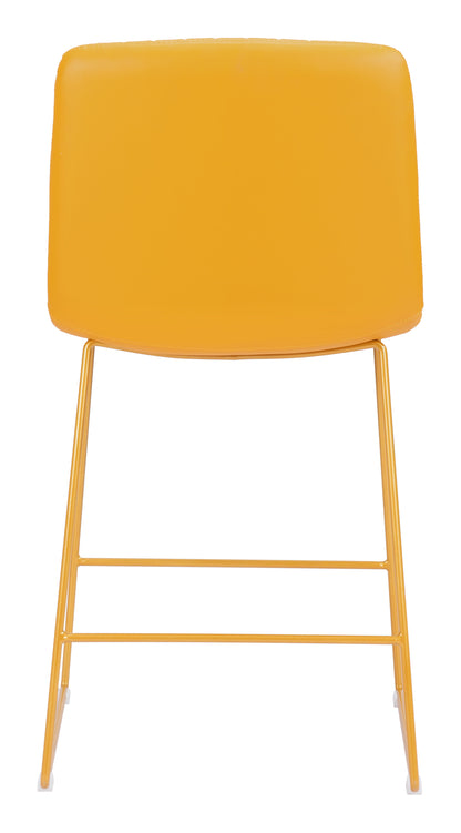 Mode Counter Stool (Set of 2) Yellow - Disselt Designs