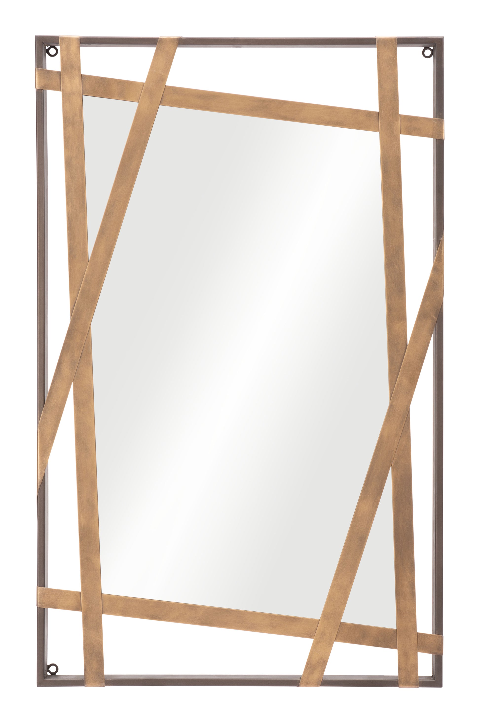 Tolix Mirror Antique Gold & Black - Disselt Designs