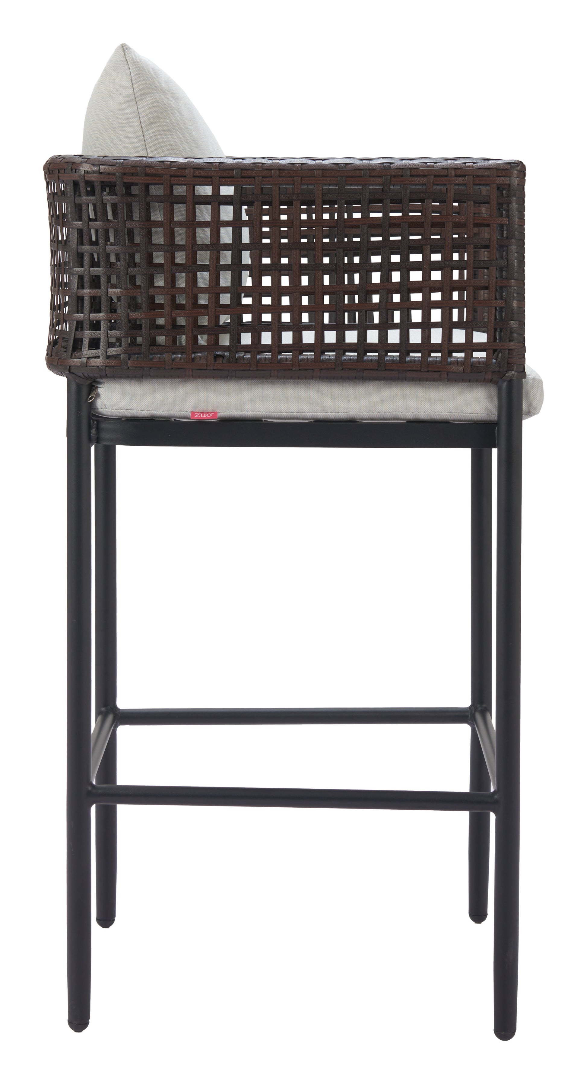 Palm Paradise Barstool Gray - Disselt Designs