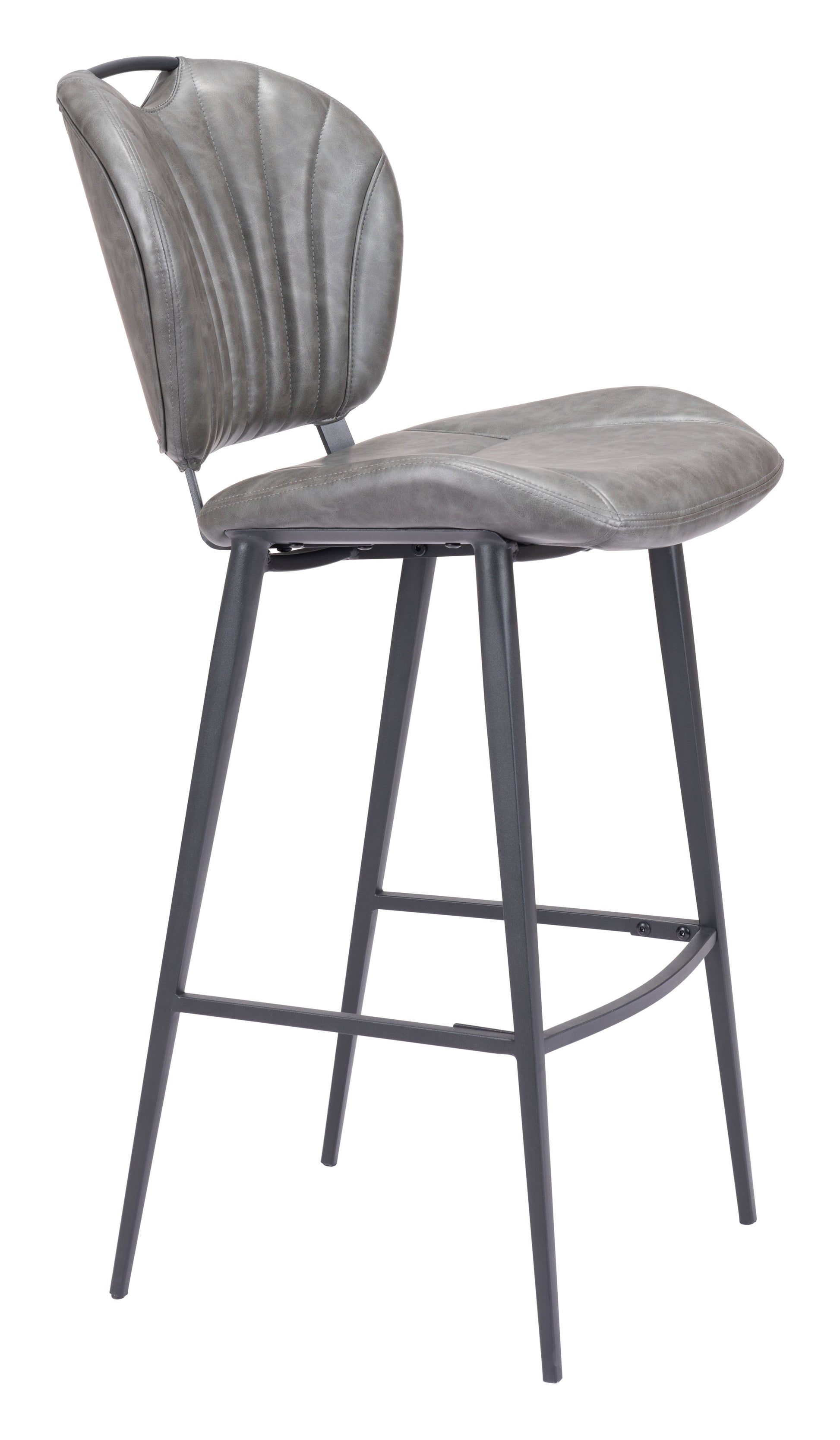 Terrence Barstool Vintage Gray - Disselt Designs