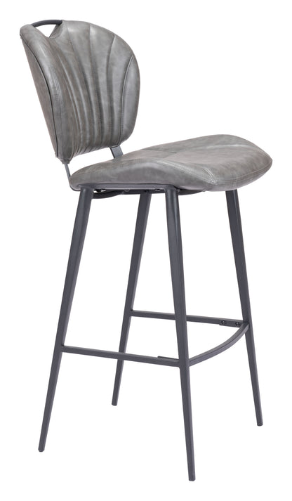 Terrence Barstool Vintage Gray - Disselt Designs