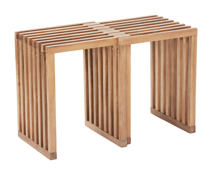 Riviera Extendable Stool (Set of 2) Natural - Disselt Designs