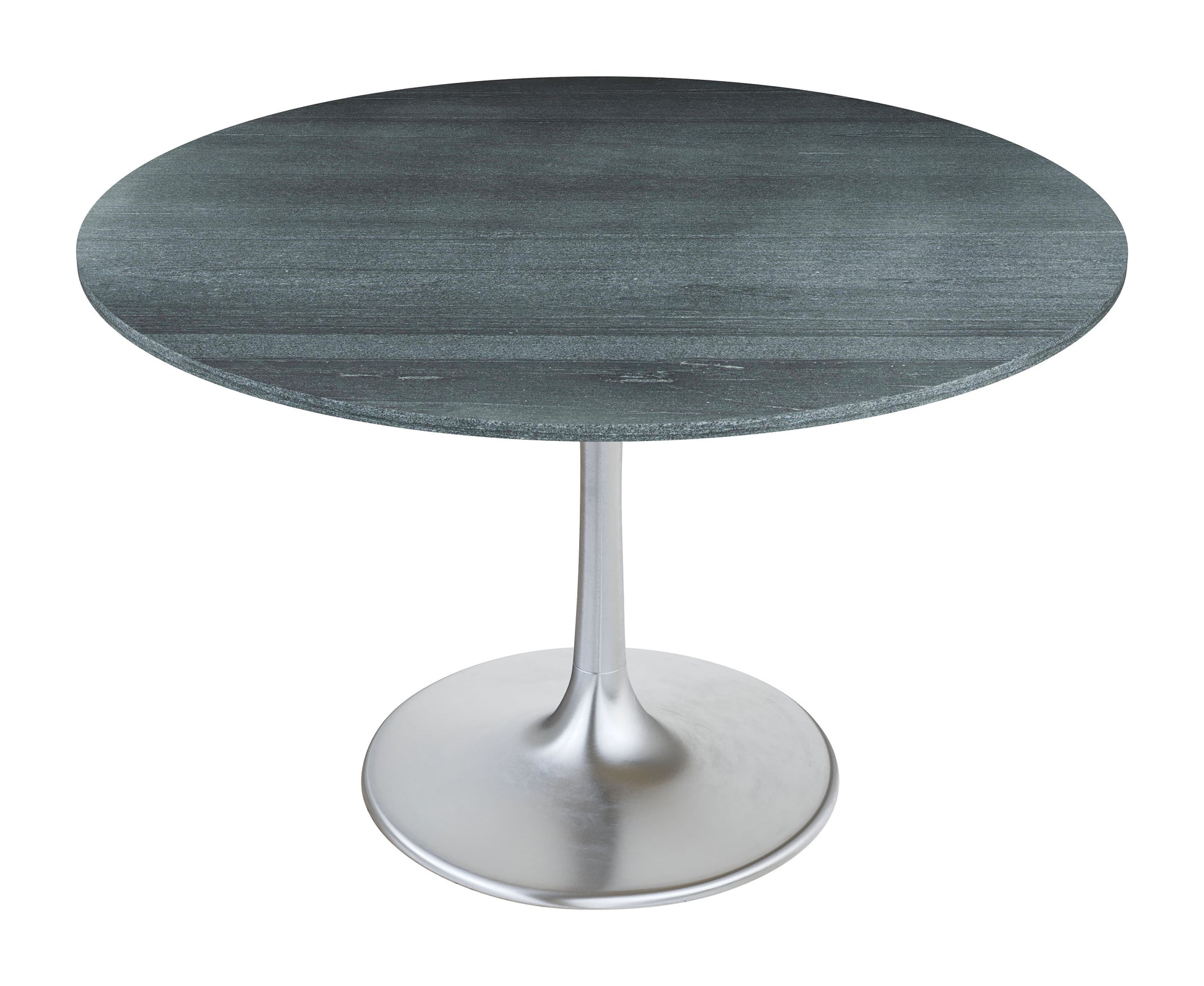 Metropolis Dining Table Gray & Silver - Disselt Designs
