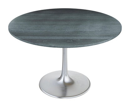 Metropolis Dining Table Gray & Silver - Disselt Designs