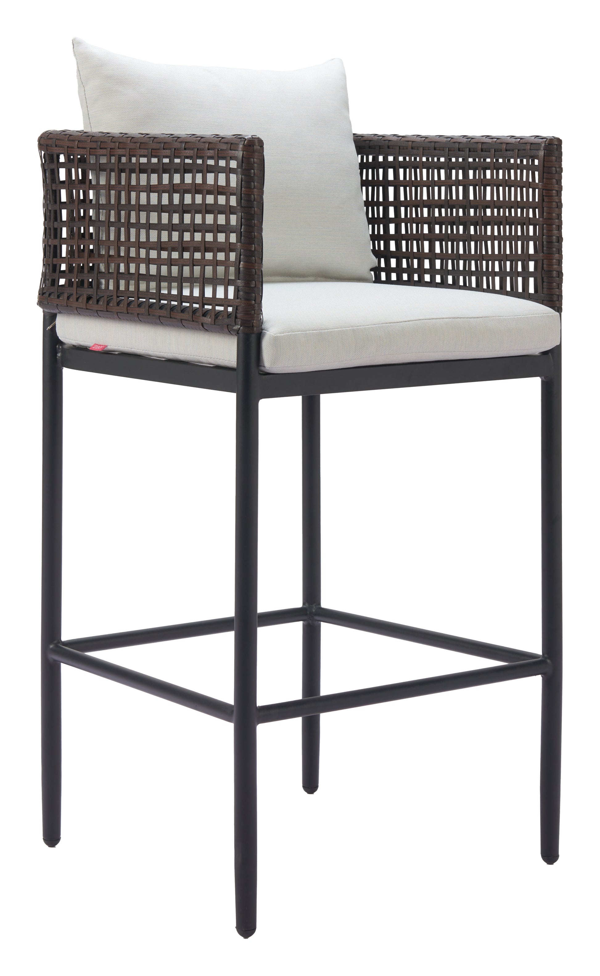 Palm Paradise Barstool Gray - Disselt Designs