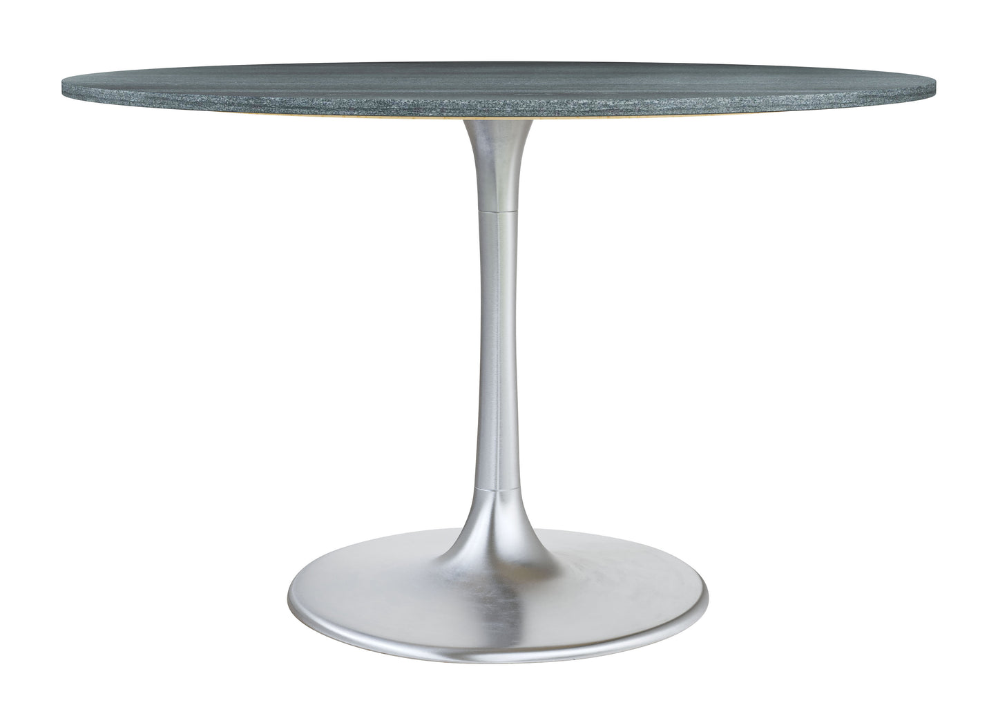 Metropolis Dining Table Gray & Silver - Disselt Designs